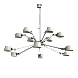 Tonone - BOLT CHANDELIER 12 ARMS - ash grey